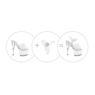 Detachable Clear Ankle Straps